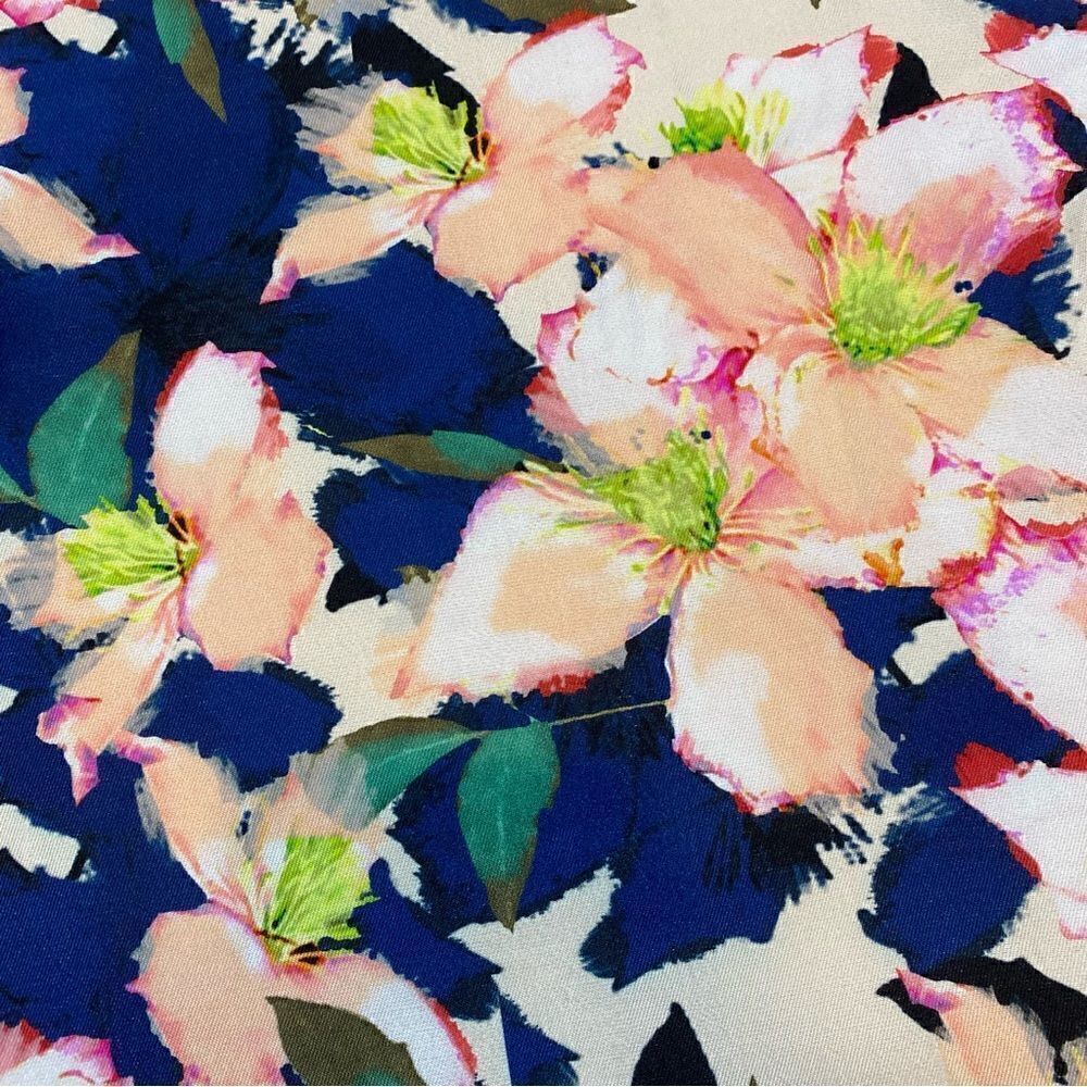 J. Crew Sweater Cove Floral Merino Wool Silk XXS Spring - Picture 5 of 6